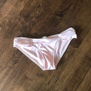 Light Pink Ruched Bikini Bottoms